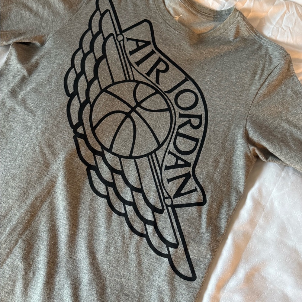 Nike Gray Dri-FIT Jordan Logo Tee